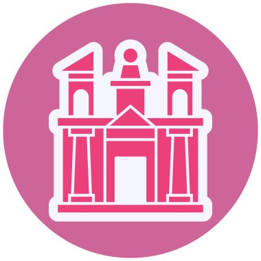 Kiliseye. Web simgesi basit illüstrasyon