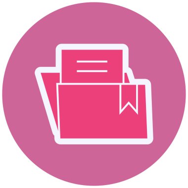 folder web icon. simple illustration