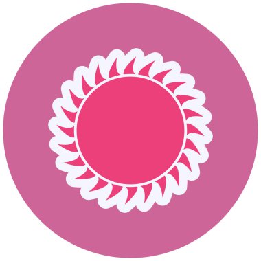 Güneş. Web simgesi basit illüstrasyon