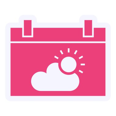 Takvim simgesi vektör illüstrasyonu 