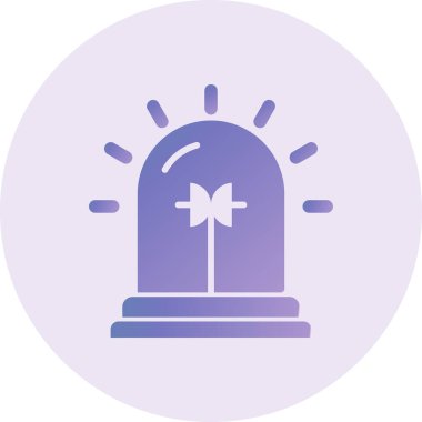 Alarm! Web simgesi basit illüstrasyon