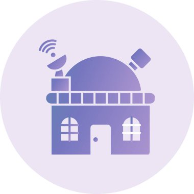 Modern yapı simgesinin vektör illüstrasyonu