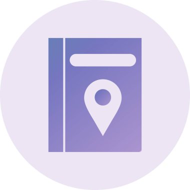 Seyahat Rehberi Modern ikon vektör çizimi