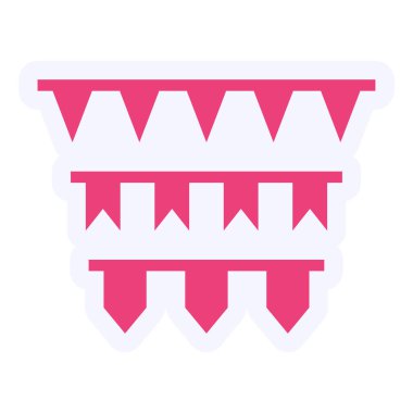 Çelenk modern ikon vektör illüstrasyonu