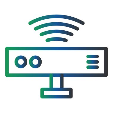network sharing. simple illustration. Motion Sensor.