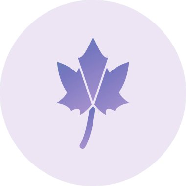maple leaf icon. simple illustration of leaves vector symbol for web design isolated on white background