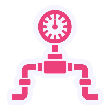 vector illustration of Pressure Gauge