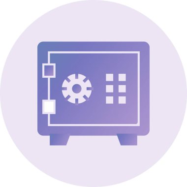 Modern güvenlik simgesinin vektör illüstrasyonu