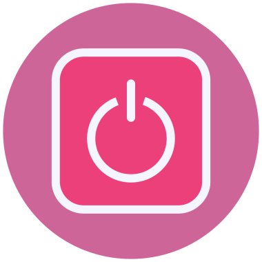 Güç. Web simgesi basit illüstrasyon