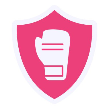 Kalkan simgesinin vektör illüstrasyonu