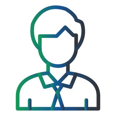 avatar. Web simgesi basit illüstrasyon