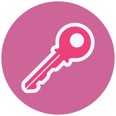 Anahtar. Web simgesi basit illüstrasyon 