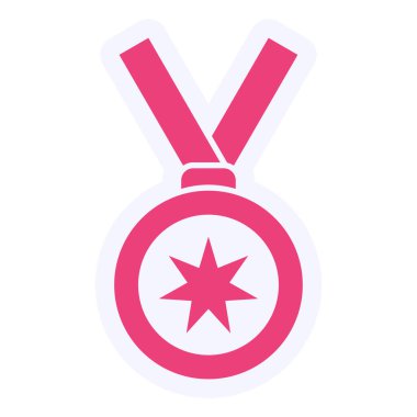 Madalya. Web simgesi basit illüstrasyon