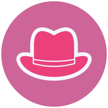 male hat, web icon simple illustration