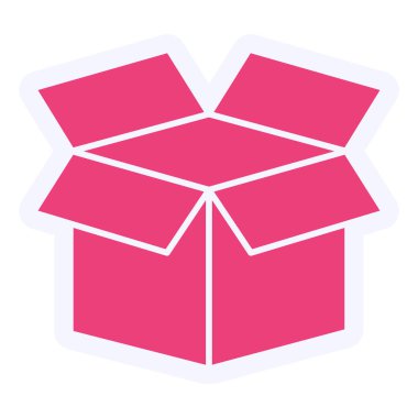 Kutu Vektörü Simgesi Tasarımı