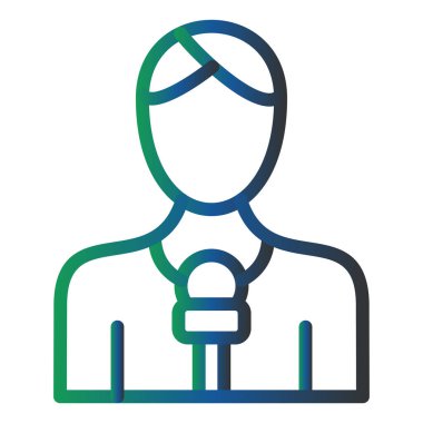 Kadın. Web simgesi basit illüstrasyon