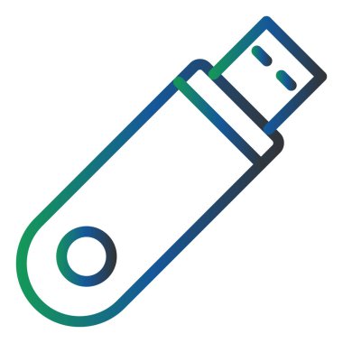 vector illustration of Flash Disk icon 