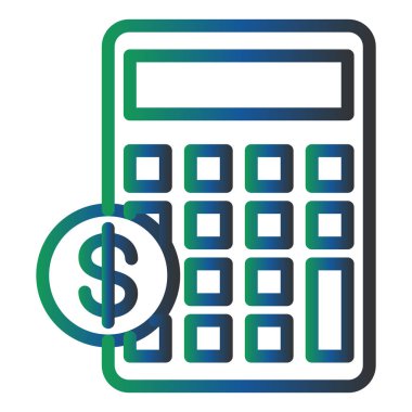 calculator and Budget icon, illustration icon for personal and commercial use 