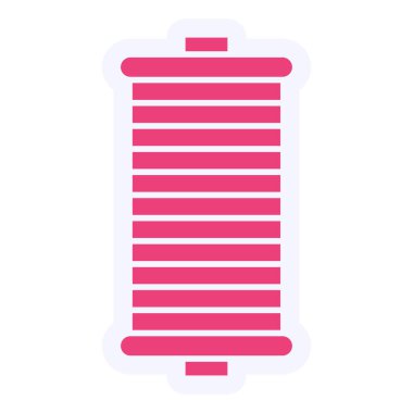 Spool Vektör Kabartma Simgesi Tasarımı 