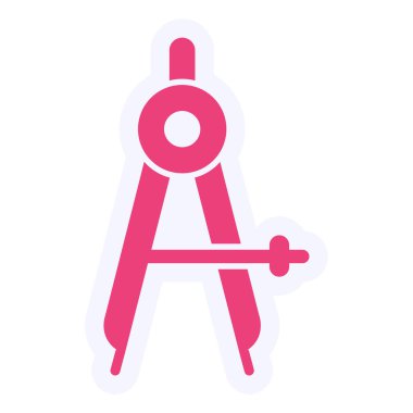 Pusula. Web simgesi vektör illüstrasyonu