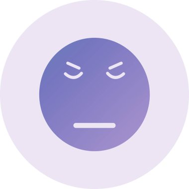 Bir yüz simgesinin vektör illüstrasyonu