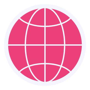 Küresel simge vektör illüstrasyonu