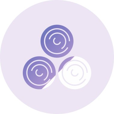 Saman Vektörü Kabartma Simgesi Tasarımı