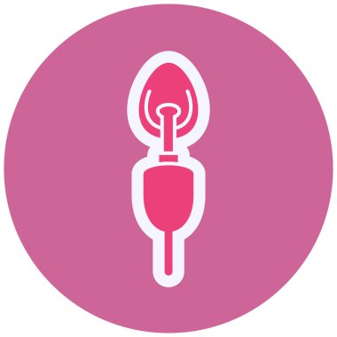 Fiş. Web simgesi basit illüstrasyon