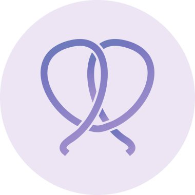 Simit modern ikon vektör illüstrasyonu