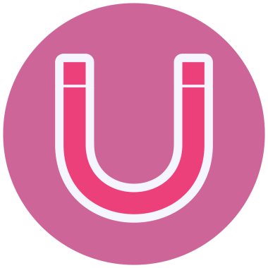 Mıknatıs Web simgesi basit illüstrasyon