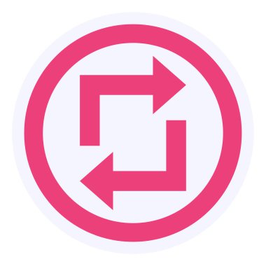 vector illustration of modern Loop icon sign