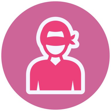Hostage  icon vector illustration