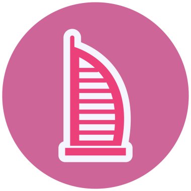 Burj Al Arab . simple illustration