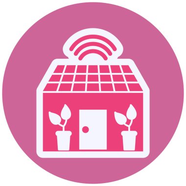 solar energy vector icon modern simple design