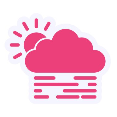 Hava durumu. Web simgesi basit illüstrasyon