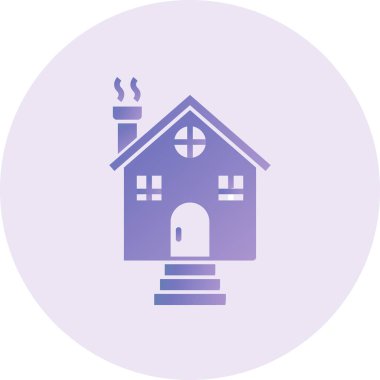 Modern ev simgesinin vektör illüstrasyonu