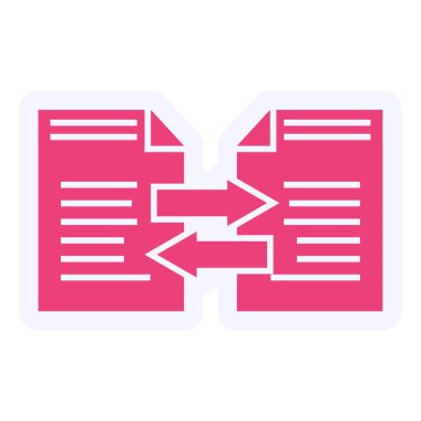 Dosya Aktarım simgesinin vektör illüstrasyonu 