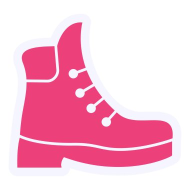 Ayakkabı simgesinin vektör illüstrasyonu