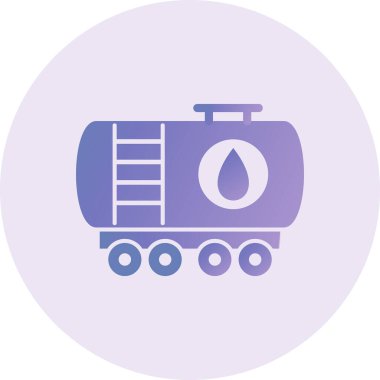 oil tanker icon. simple illustration 