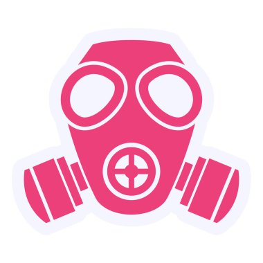 gaz maskesi vektör çizim