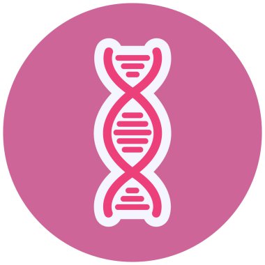 DNA Vektörü Kabartma Simgesi Tasarımı 