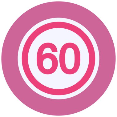 Numara. Web simgesi basit illüstrasyon