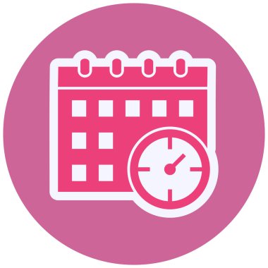 Zaman çizelgesi. Web simgesi basit tasarım