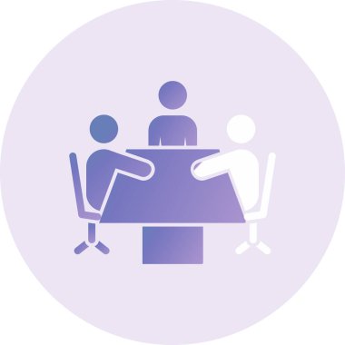 İş insanları simgesinin vektör illüstrasyonu