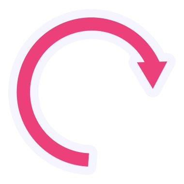 Yenile. Web simgesi basit illüstrasyon