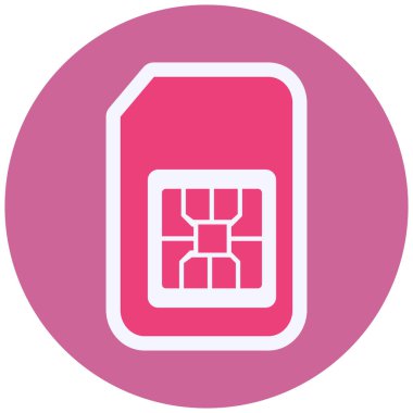 sim card vector modern icon