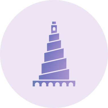 Modern yapı simgesinin vektör illüstrasyonu