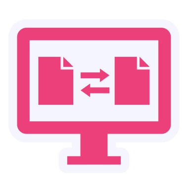 Dosya Aktarım simgesinin vektör illüstrasyonu 