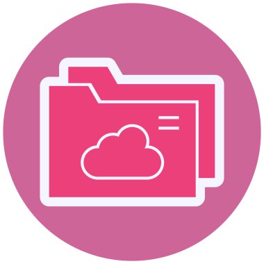 cloud storage technology. web icon simple design
