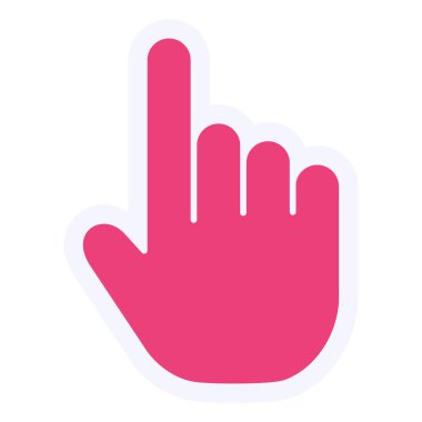 el imleç simgesi vektör illüstrasyonu